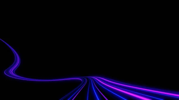 Тривимірна Лінія Руху Швидкості Потужності Або Легких Траєкторій Високошвидкісне Світло — стокове фото