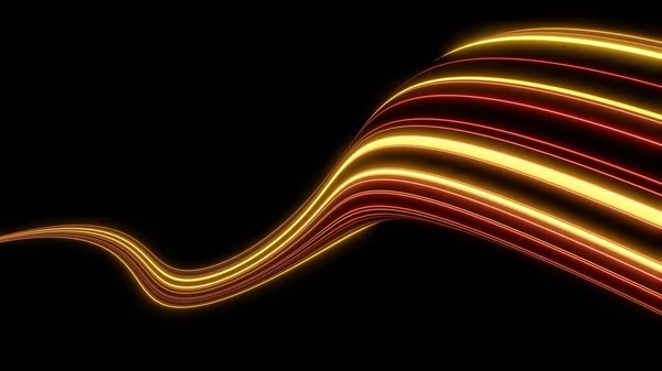 Rendono Linea Movimento Velocità Potenza Tracce Luminose Luce Alta Velocità — Foto Stock