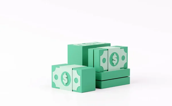 Rendir Pila Paquete Dinero Monedas Con Concepto Financiero Negocios Fondo —  Fotos de Stock