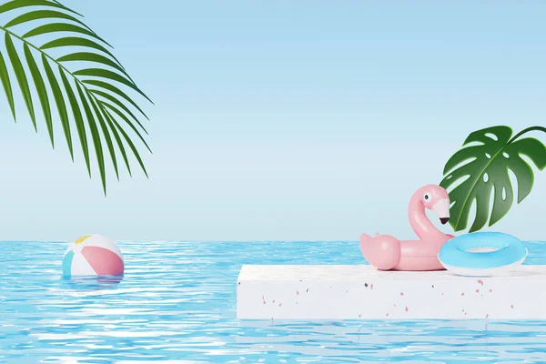 Καθιστούν Τις Καλοκαιρινές Διακοπές Αφηρημένη Απεικόνιση Των Προϊόντων Minimal Ρεαλιστική — Φωτογραφία Αρχείου