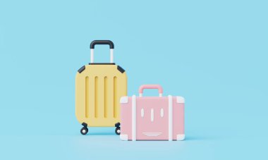 3 boyutlu yaz tatili, plaj ve deniz ikonu öğeleri grubu, tatil arkaplan konsepti, ürün modeli için gerçekçi görünüm veya yaz temalı kozmetik. minimal şirin tasarım.