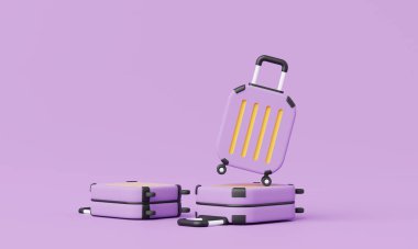 3 boyutlu yaz tatili, plaj ve deniz ikonu öğeleri grubu, tatil arkaplan konsepti, ürün modeli için gerçekçi görünüm veya yaz temalı kozmetik. minimal şirin tasarım.