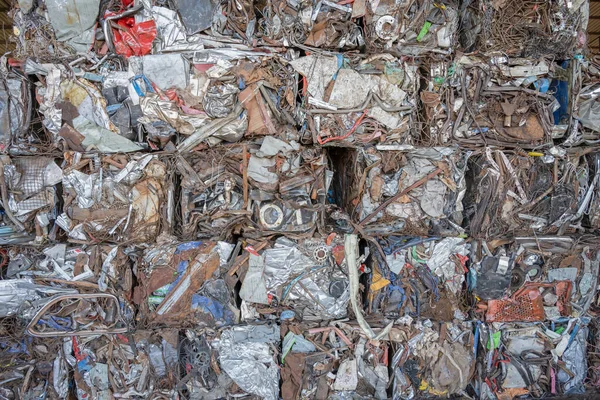 Picture of a pile of recyclable waste in the recycling industry, Recycling and reuse concept.