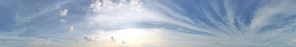 Paranómica Nubes Altostrato Con Puesta Sol Dura Suave — Foto de Stock