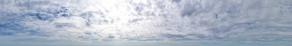 Panorama Hermosas Nubes Llenas Con Cielo Azul Fondo Cielo — Foto de Stock