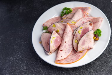 sosis türleri et tabağı ya da et tahtası taze yemek atıştırmalığı fotokopi masasında yer alan arka plan yiyecek kırsal üst görünüm