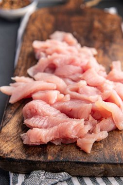 Hindi eti, fileto, kümes hayvanları, diyet, abur cubur, fotokopi masasında. 