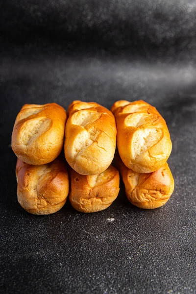 french milk buns fresh bakery fresh healthy meal food snack on the table copy space food background rustic top view