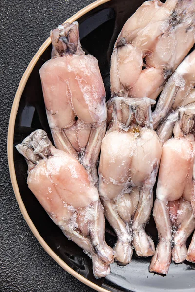 Frozen Frog Legs Frozen Food Healthy Meal Food Snack Table — Stok fotoğraf