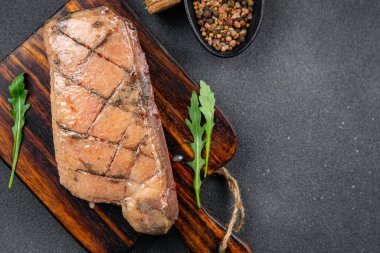 raw duck breast fresh poultry meat ready to cook healthy meal food snack on the table copy space food background rustic top view