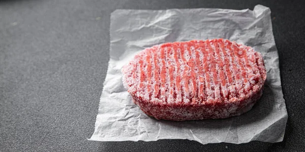 Freezer Food Cutlet Minced Meat Frozen Meat Pork Beef Chicken — Foto Stock