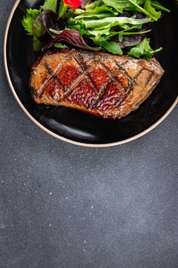 duck breast roasted second course fresh poultry meat meal food snack on the table copy space food background rustic top view