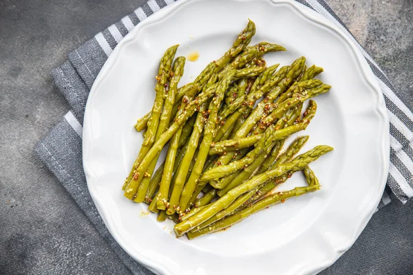 stock image green beans asparagus ready to eat healthy meal food snack on the table copy space food background rustic top view keto or paleo diet veggie vegan or vegetarian food