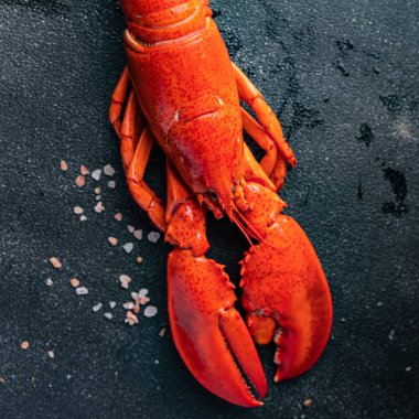 fresh lobster seafood product meal food snack on the table copy space food background rustic top view