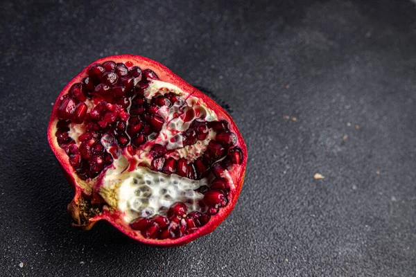 Fruta Granada Aperitivo Alimentos Frescos Mesa Copiar Espacio Alimentos Fondo — Foto de Stock