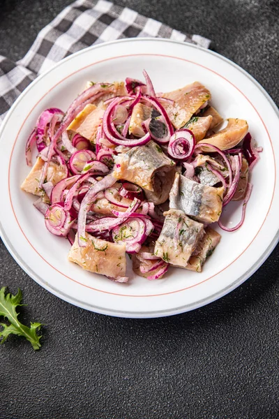 stock image herring fillet fish seafood meal food snack on the table copy space food background rustic top view pescatarian diet