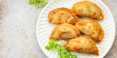 Börek böreği, et yemeği, abur cubur, fotokopi, arka plan, köy manzarası.