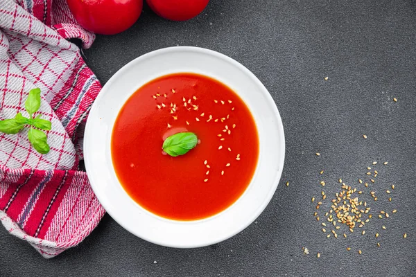 가스파초 토마토 테이블 — 스톡 사진