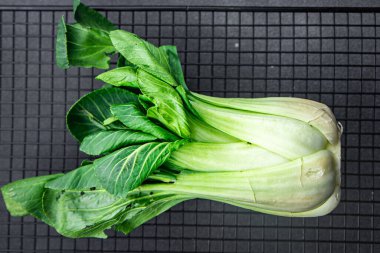 lahana boku choy ya da pak choy choy ham sebze yemek abur cubur masa üzerinde fotokopi uzay gıda arka plan kırsal vejetaryen vejetaryen veya vejetaryen gıda