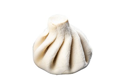 Khinkali eti, hamur tatlısı, dondurulmuş yarı donmuş yemek, masada atıştırmalıklar, fotokopi, arka plan, kırsal alan manzarası.