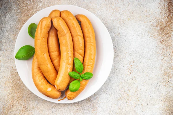 Soy Sosis Sayuran Protein Seitan Gandum Tanpa Daging Vegetarian Atau — Stok Foto