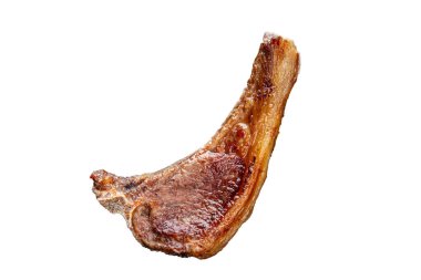 Etli kuzu pirzola kemiğe taze porsiyon yemek aperatifler masaya yiyecek fotokopi uzayı arka plan kırsal manzarası