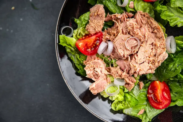 Tuna Kalengan Salad Lezat Makanan Pembuka Makanan Pembuka Masakan Sehat — Stok Foto