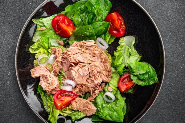 Tuna Kalengan Salad Lezat Makanan Pembuka Makanan Pembuka Masakan Sehat — Stok Foto