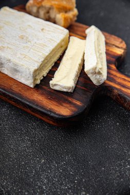 kaymak gibi yumuşak peynir ekstra tat taze yemek aperatif yemek aperatif masa üzerinde fotokopi uzay yiyecek arka plan kırsal üst görünüm