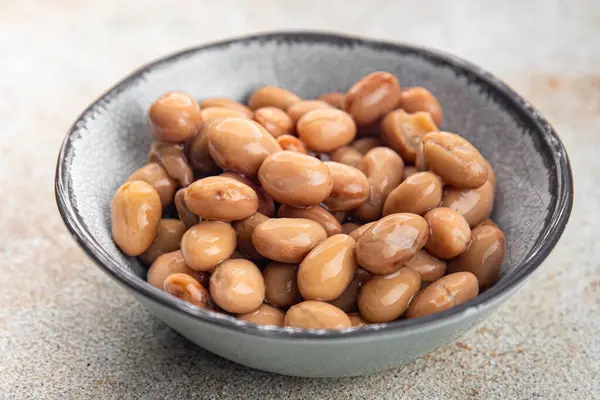 stock image Beans borlotti boiled legume ready to eat healthy eating cooking appetizer meal food snack on the table copy space food background rustic top view keto or paleo diet vegetarian vegan food