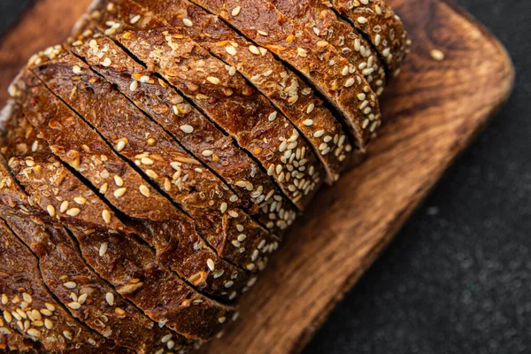 Roti Rye Panggang Irisan Biji Bunga Matahari Makanan Segar Makanan — Stok Foto
