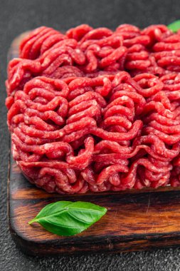 kıymalı et, lezzetli, taze, yemek, atıştırmalık. Fotokopi, uzay, yiyecek arka plan kırsal manzarası.