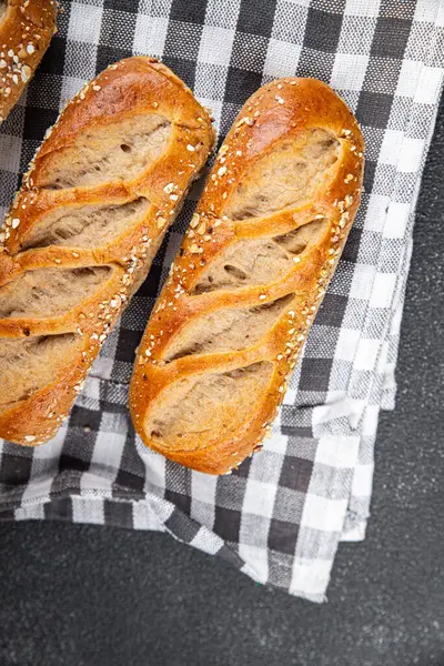 Roti Susu Seluruh Roti Gandum Roti Panggang Segar Makanan Ringan — Stok Foto