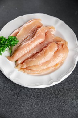 tavuk eti çiğ aiguillet taze pişmiş yemek aperatifleri masanın üzerinde fotokopi alanı yemek arka planı