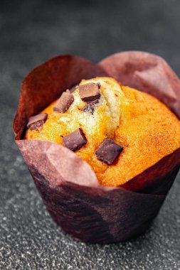 çikolatalı kek tatlı tatlı pasta aperatif yemek atıştırmalıkları masanın üzerinde fotokopi alanı arka plan kırsal manzarası