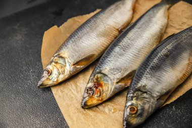 Ringa balığının taze deniz ürünleri pesketarizmi lezzetli yemekler lezzetli gurme yemek arkaplan masanın üzerinde rustik yemekler üst uzay fotokopi alanı üst görünüm keto ve paleo diyet vejetaryen