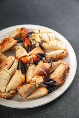 Yengeç pençesi, yemek, deniz ürünleri, lezzetli yemekler, gurme yemek, masa üstü yemekleri, fotokopi alanı, vejetaryen diyeti.