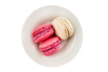 Makarna pastası tatlı bademli tatlı gurme yemek arkaplanı masanın üstünde rustik yemek üst görünümü fotokopi alanı