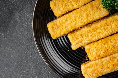 Balıklar deniz ürünleri menüsü taze lezzetli gurme yemek arkaplan masa rustik gıda üst görünüm fotokopi alanı keto ve paleo pesetarya diyeti