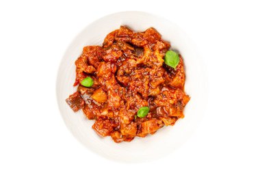 Patlıcan güveci sebze salatası lezzetli lezzetli gurme yemek geçmişi masa rustik yemekler fotokopi alanı keto ve paleo diyet vejetaryen ve vejetaryen yemekleri