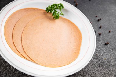 Sosisli vejetaryen seitan soya malzemesi. Et aperatifi yok. Sebze, sebze, gurme.