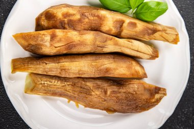 Patlıcan, sebze pişirme, lezzetli, gurme, arka plan, masa, kırsal yemek, fotokopi odası.