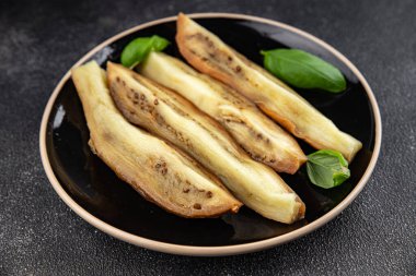 Patlıcan, sebze pişirme, lezzetli, gurme, arka plan, masa, kırsal yemek, fotokopi odası.