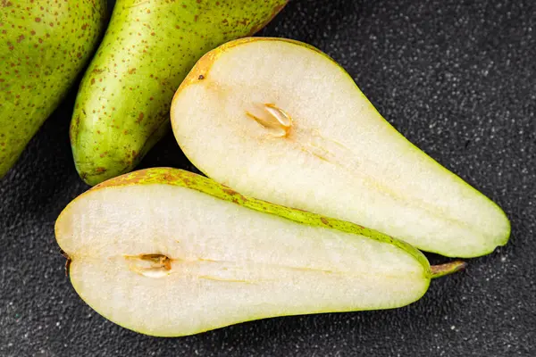 Armut sulu meyve tatlı gurme yemek arka planı masaya rustik gıda fotokopi uzay keto ve paleo diyet vejetaryen ve vejetaryen gıda