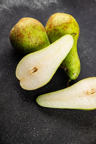 Armut sulu meyve tatlı gurme yemek arka planı masaya rustik gıda fotokopi uzay keto ve paleo diyet vejetaryen ve vejetaryen gıda