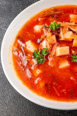 Sebze çorbası, sebze çorbası. Sebze çorbası. Sebze, sebze, taze lezzetli gurme, yemek.