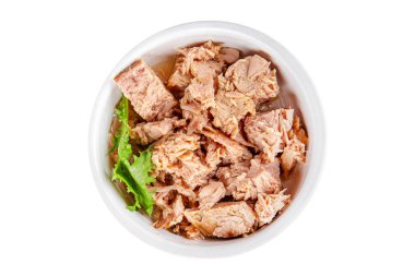 Ton balığı konservesi deniz ürünleri iştah açıcı organik ürün taze lezzetli gurme yemek arkaplanı masa üstü yemekleri fotokopi alanı keto ve paleo pescetarian diyet