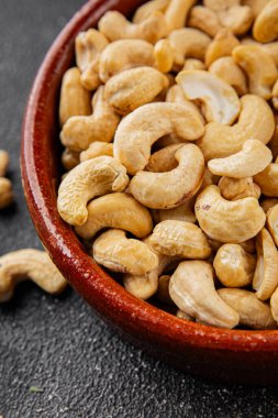 Ceviz, fındık, süper yiyecek, organik yemek, taze lezzetli gurme, arka plan, masa, kırsal yemek, fotokopi alanı.