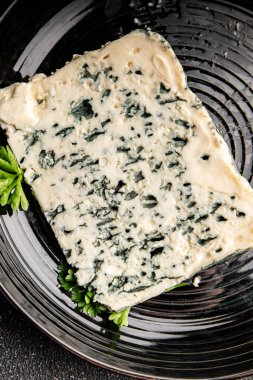 Gorgonzola peyniri Rokfor peyniri. Doğal gıda kalıbı. Organik ürün.