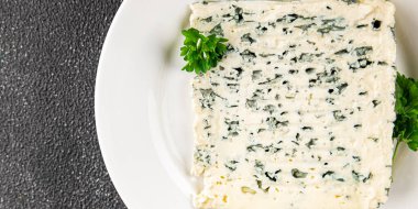 Gorgonzola peyniri Rokfor peyniri. Doğal gıda kalıbı. Organik ürün.